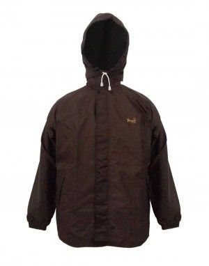 mens oxford raincoat set  with carry bag brown